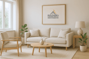 A cozy, modern living space with natural light, clean lines, and neutral tones – represents the concept of “timeless design.”