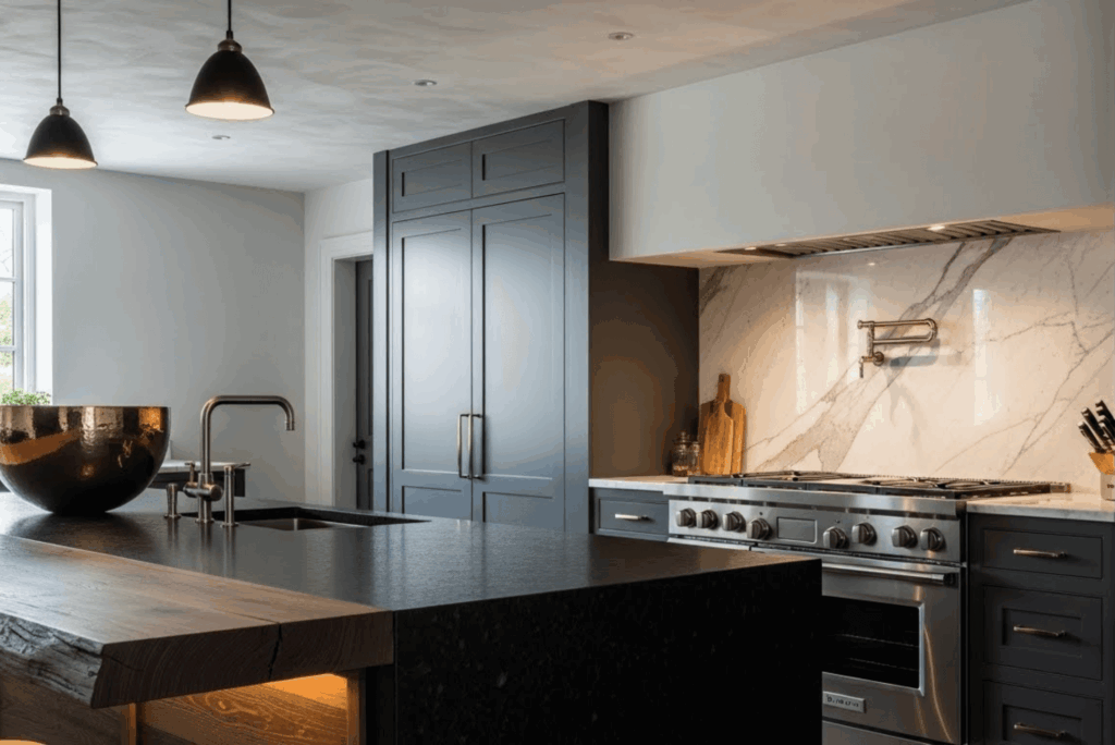 The Perfect Mix of Texture and Tone: Creating Depth in a High-End Kitchen Remodel