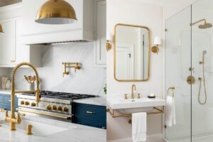 The Return of Warm Metallics Using Brass and Gold Fixtures Tastefully