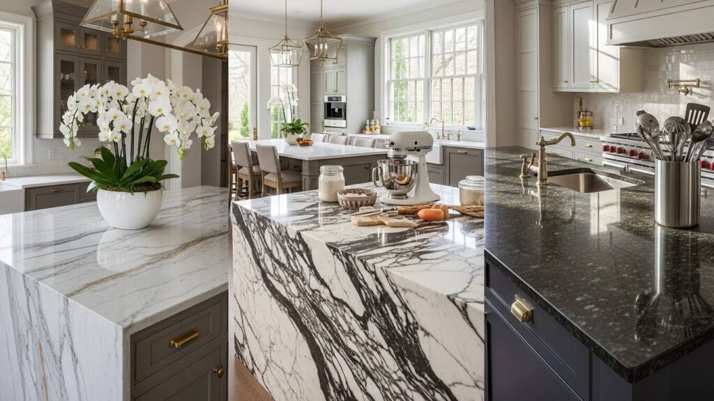 Quartzite, Marble, and Granite in Premium Kitchens