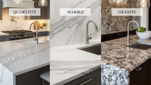 The Beauty of Natural Stone: Quartzite, Marble, and Granite in Premium Kitchens
