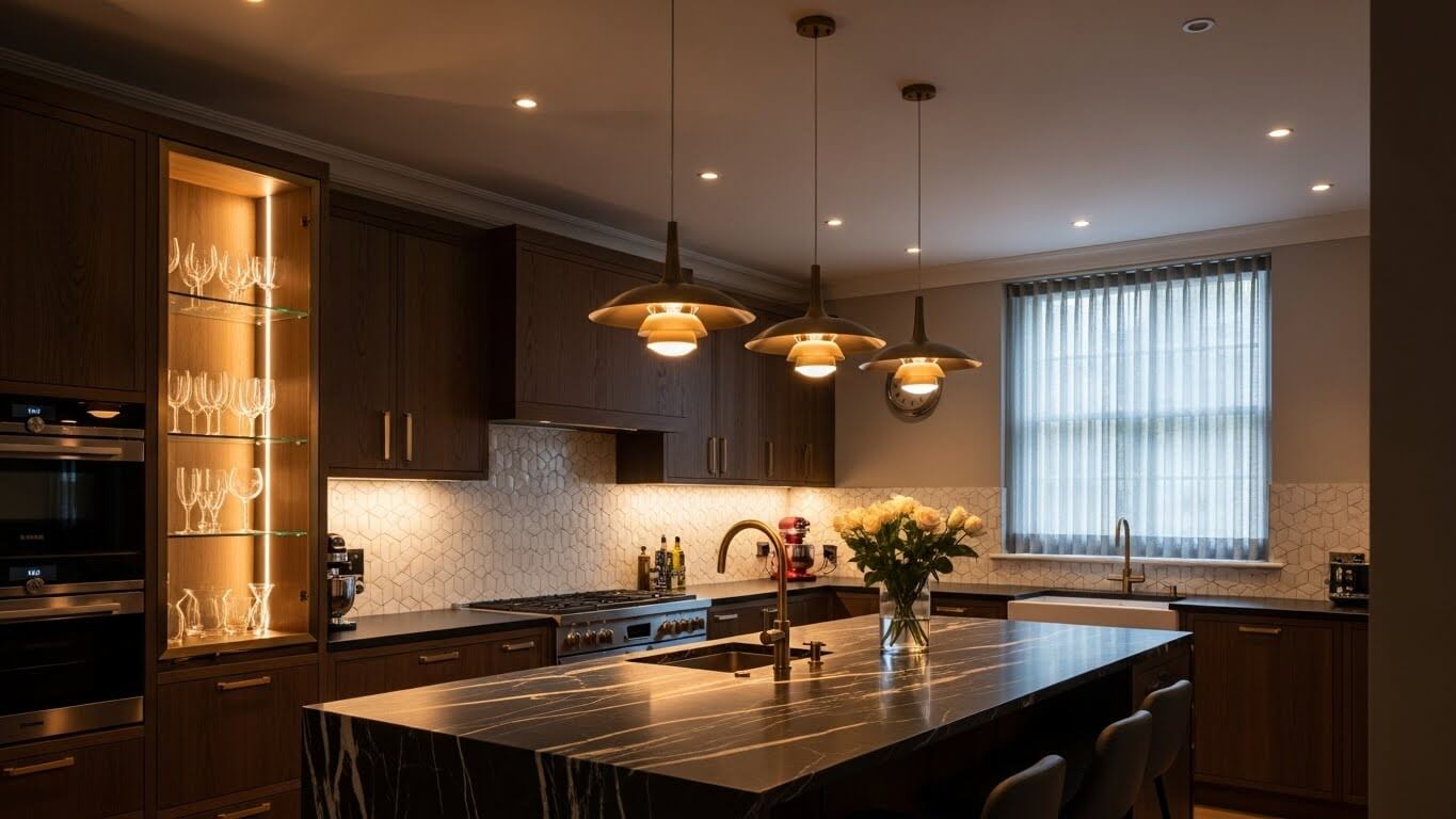 Blog 93 The Art of Layered Lighting in Luxury Kitchens