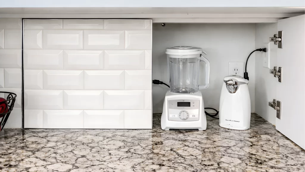 Custom Appliance Garage in a modern kitchen