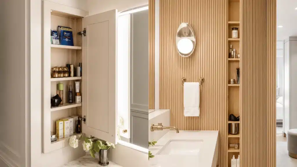 Concealed Bathroom Cabinet for Minimal bathroom