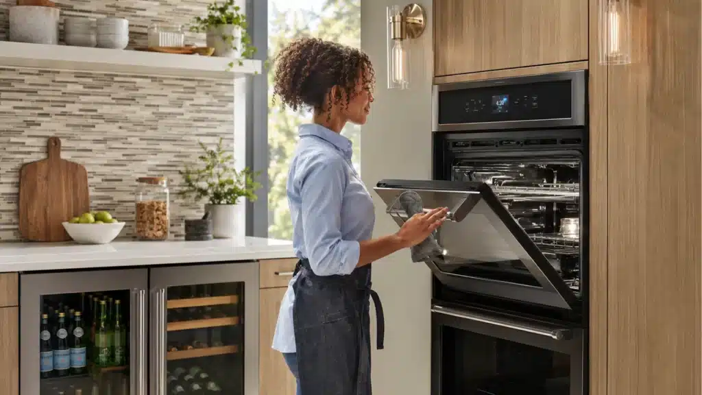 Teakwood double wall oven