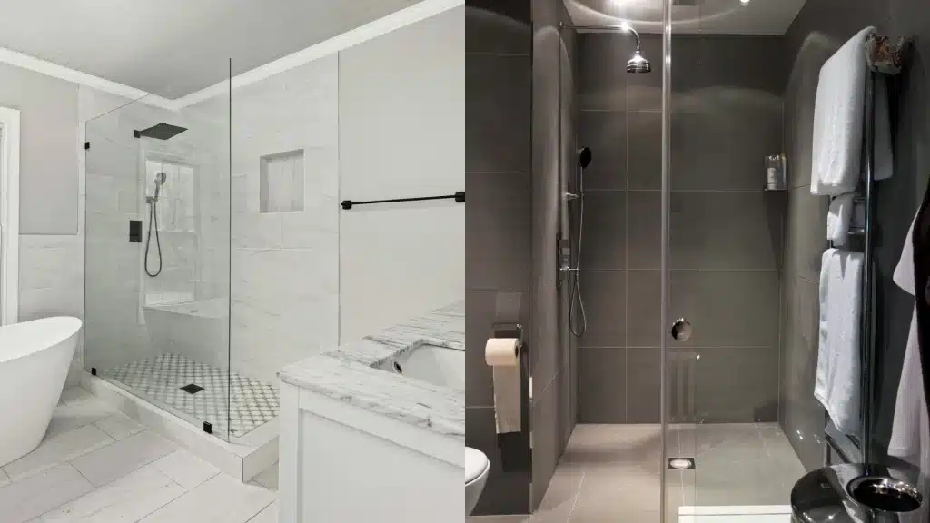 Walk in shower samples