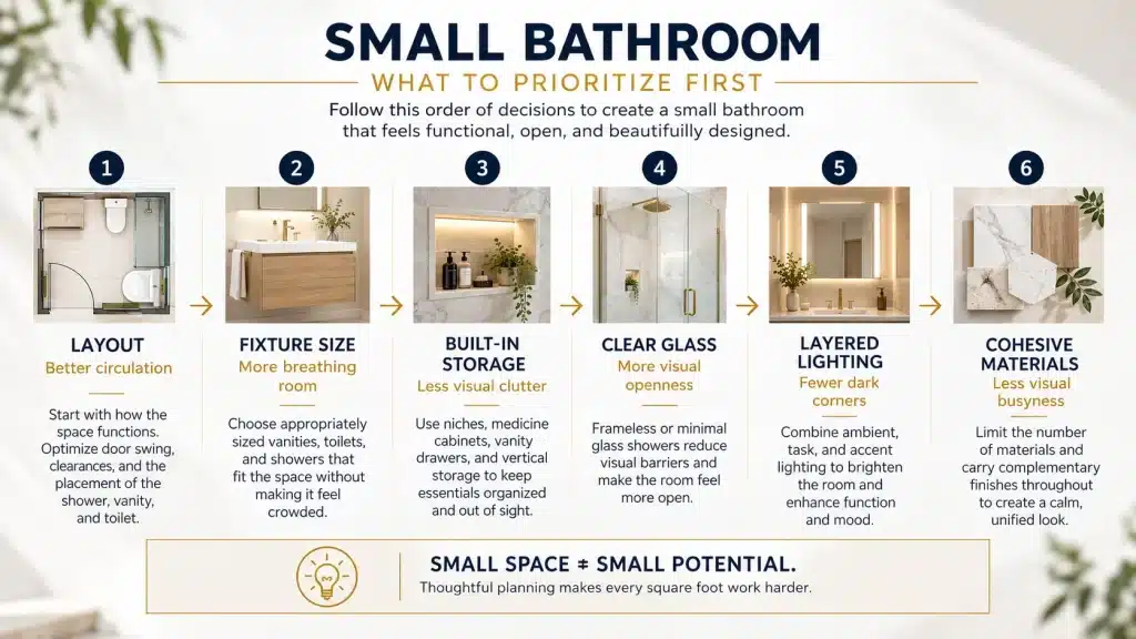 A Small Bathroom Can Still Make a Big Impression